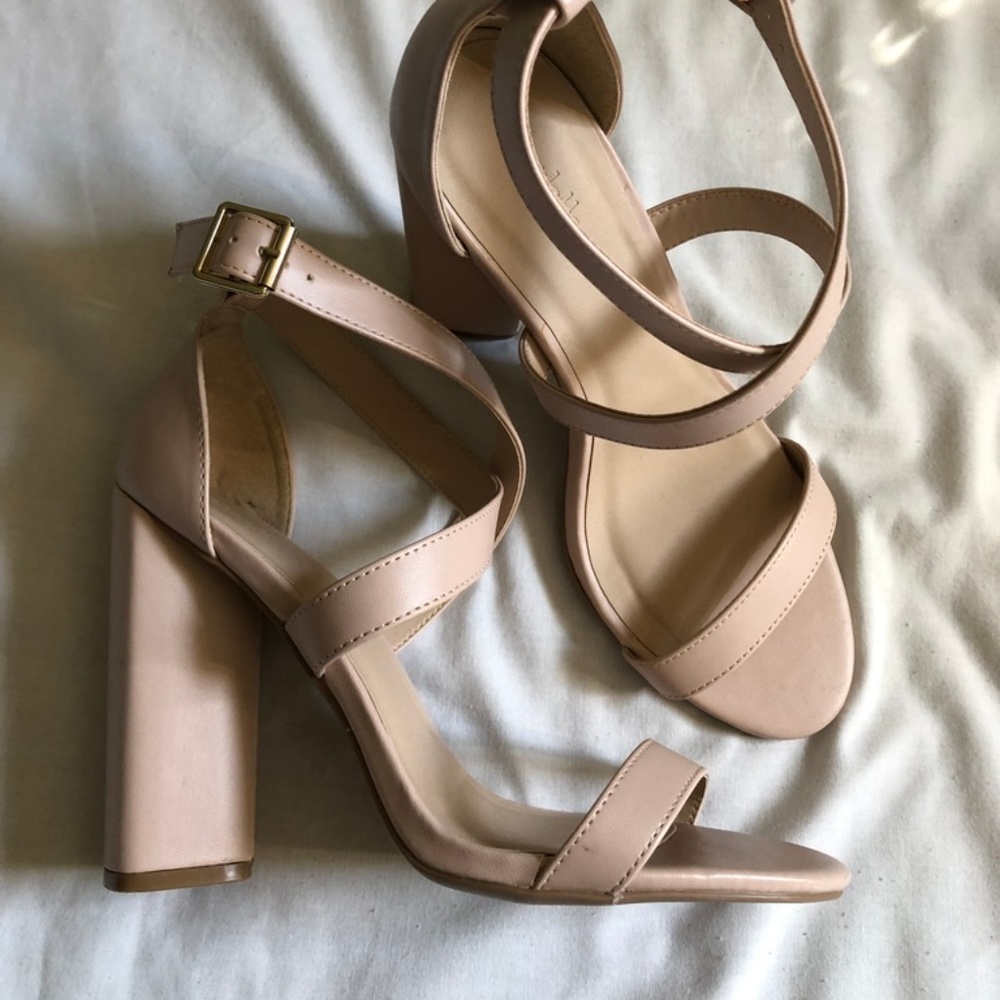 Nude Strappy Heels